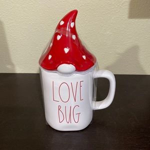 NWT Rae Dunn Love Bug gnome ceramic mug